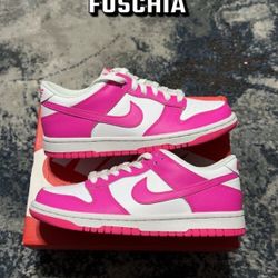 Dunk Low Laser Fuschia Size 5y/6.5w
