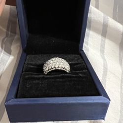 2 Kt Diamond Pinky Ring Sz 8