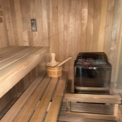 Used Harvia KIP80B is a premium 8kW wall-mounted electric sauna heater