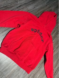 Spider world wide rhinestone hoodie