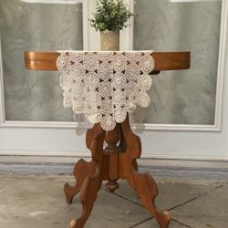 Victorian Carved Wood Parlor Table