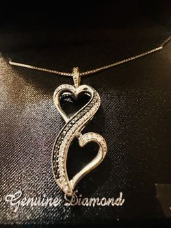 Diamond Love Is Forever Heart Necklace 