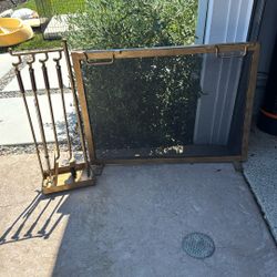 Fire place cover and Fire Tools