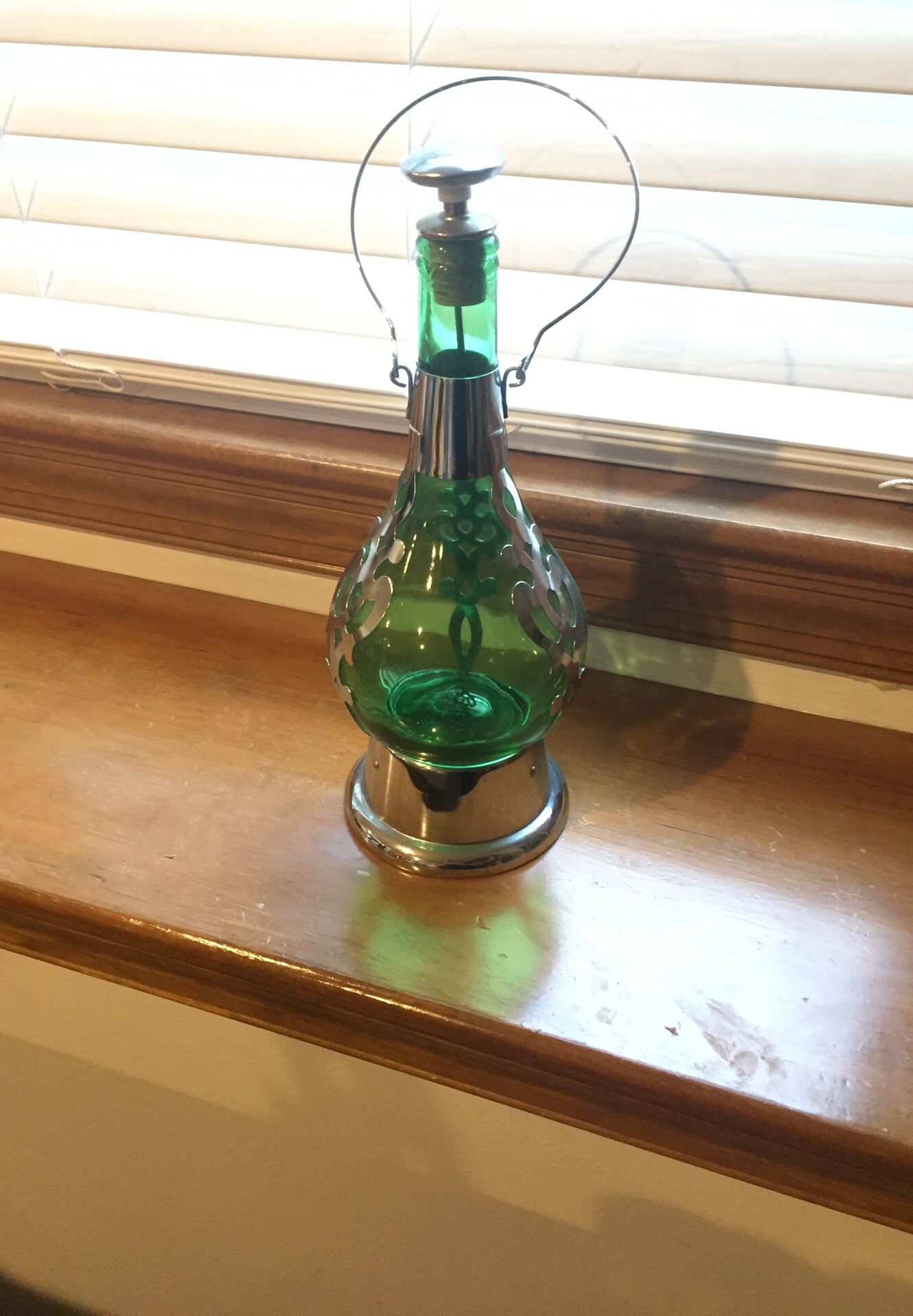 Antique wine musical bottle