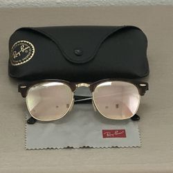 Ray-Ban Clubmaster Style Sunglasses with Case