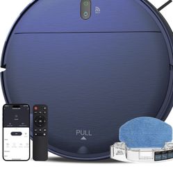 Robot Vacuum and Mop Combo, 2 in 1 Robot Mop and Vacuum, Robotic Vacuum Cleaner with WiFi/App, 2000Pa Suction, 230ML Water Tank, Self-Charging, Slim, 