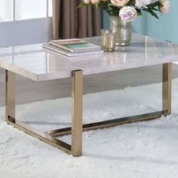 Marble Finish Coffee Table 
