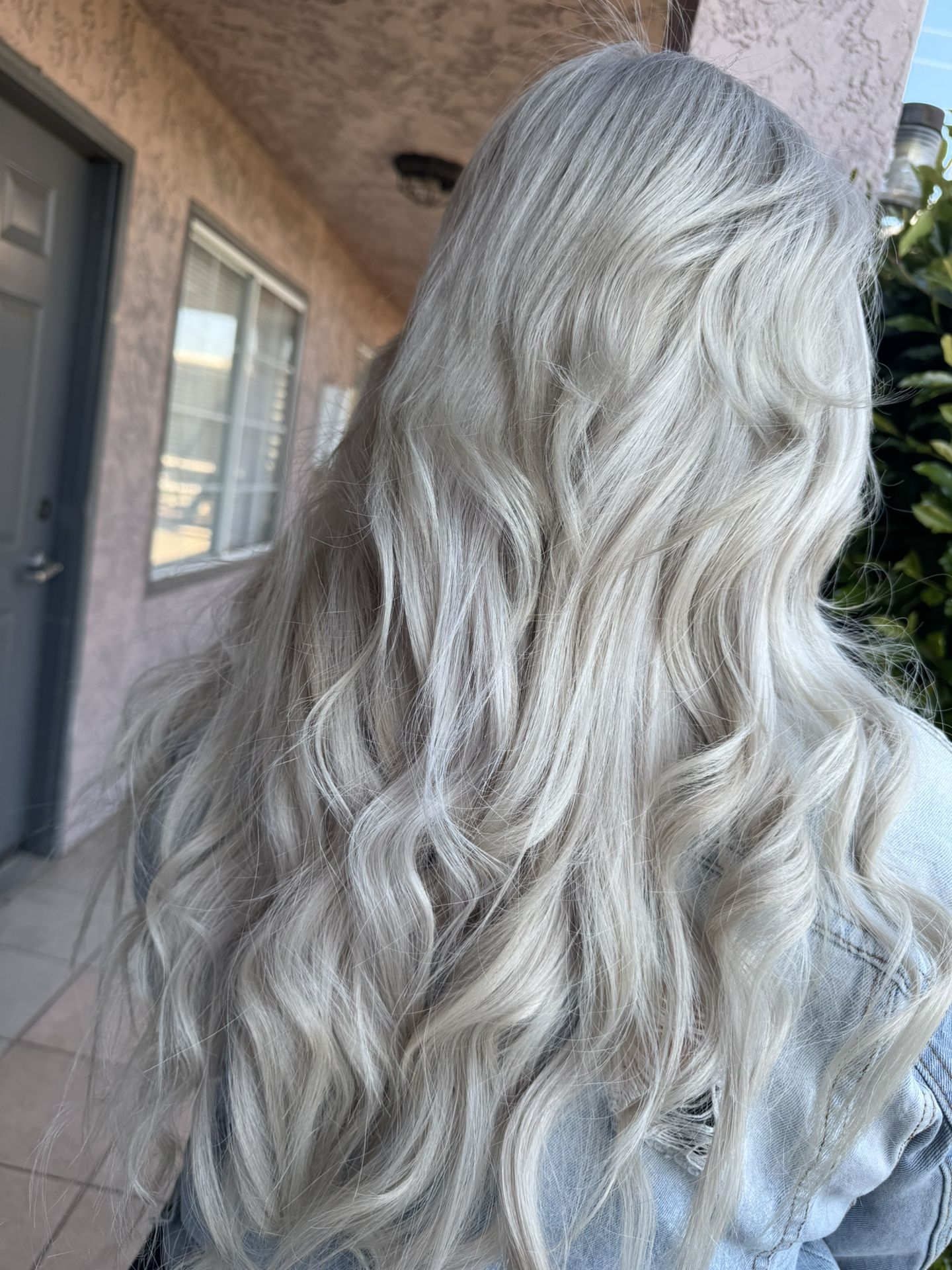 Icey white blonde