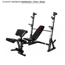 Marcy MD 857 Weight Bench + Bar/Plates