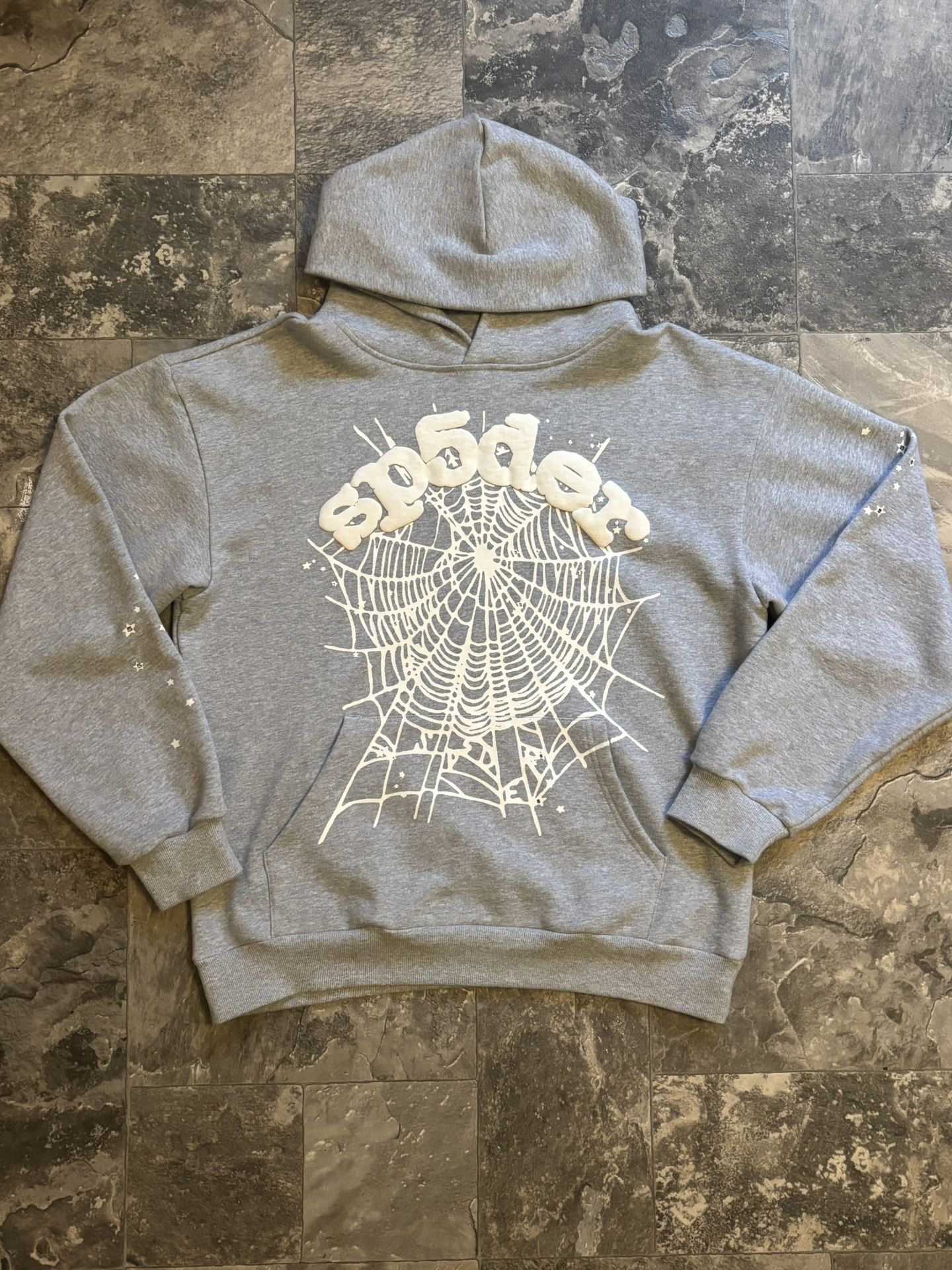 Sp5der Hoodie (Gray) ***Size Large***