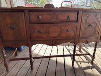 Jacobean Revival Antique Sideboard Buffet