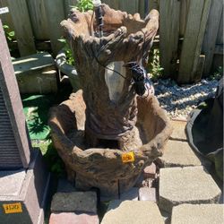 Tree Concrete Water Fountain 