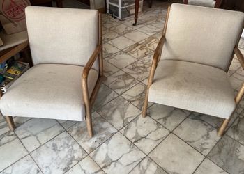 Two mid century modern chairs