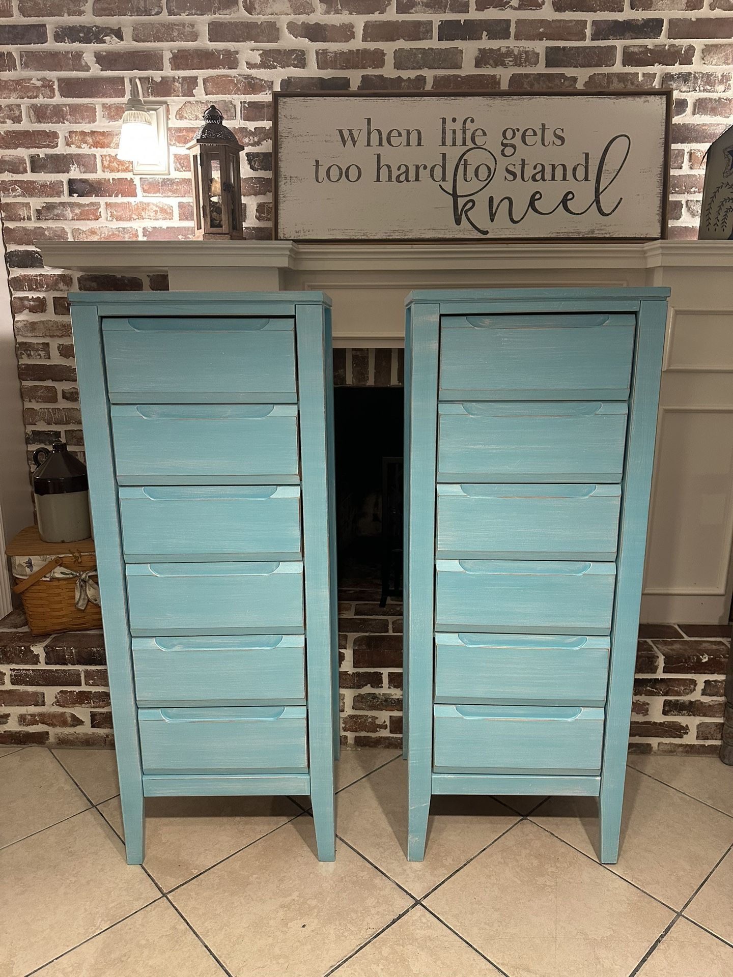 Two Beautiful Refinished Palliser Hayden Collection Tall Dressers / Lingerie Chests / Craft Organizers / Closet Chest of Drawers