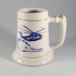 1968 Sikorsky USMC CH-53 Sea Stallion High Speed Turbo Train Mug Stein Cup