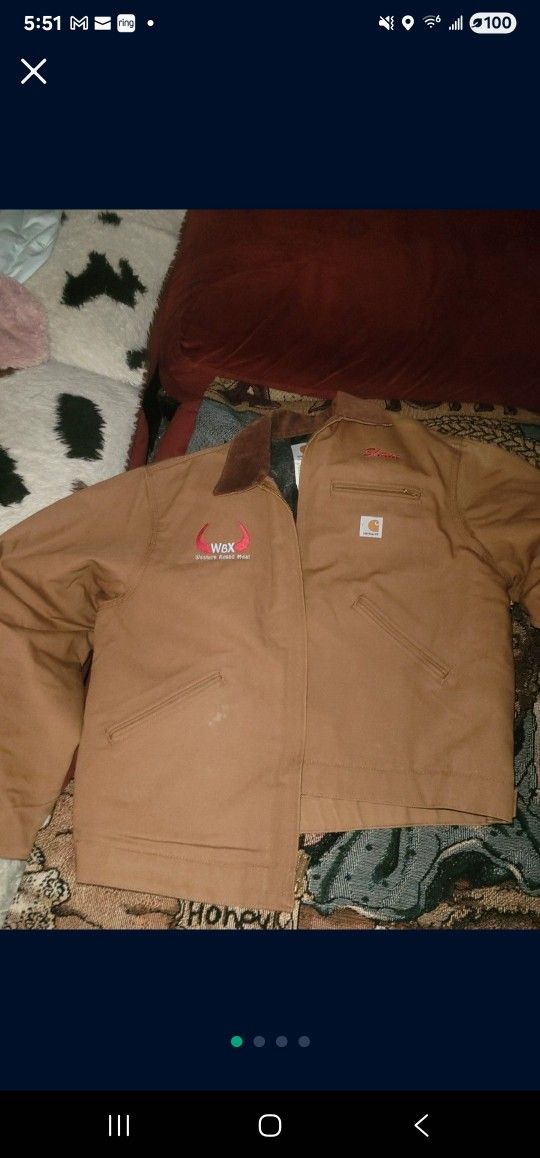 vintage carhartt detroit jacket size 48