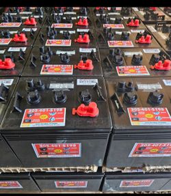 From the 6volt group of 225AH, 1-year guarantee