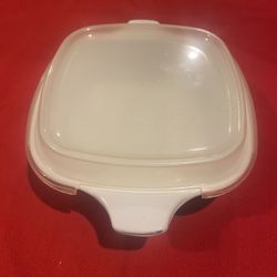 Vintage corning ware P – 43 – B petite pan with plastic lid one and three-quarter cup capacity