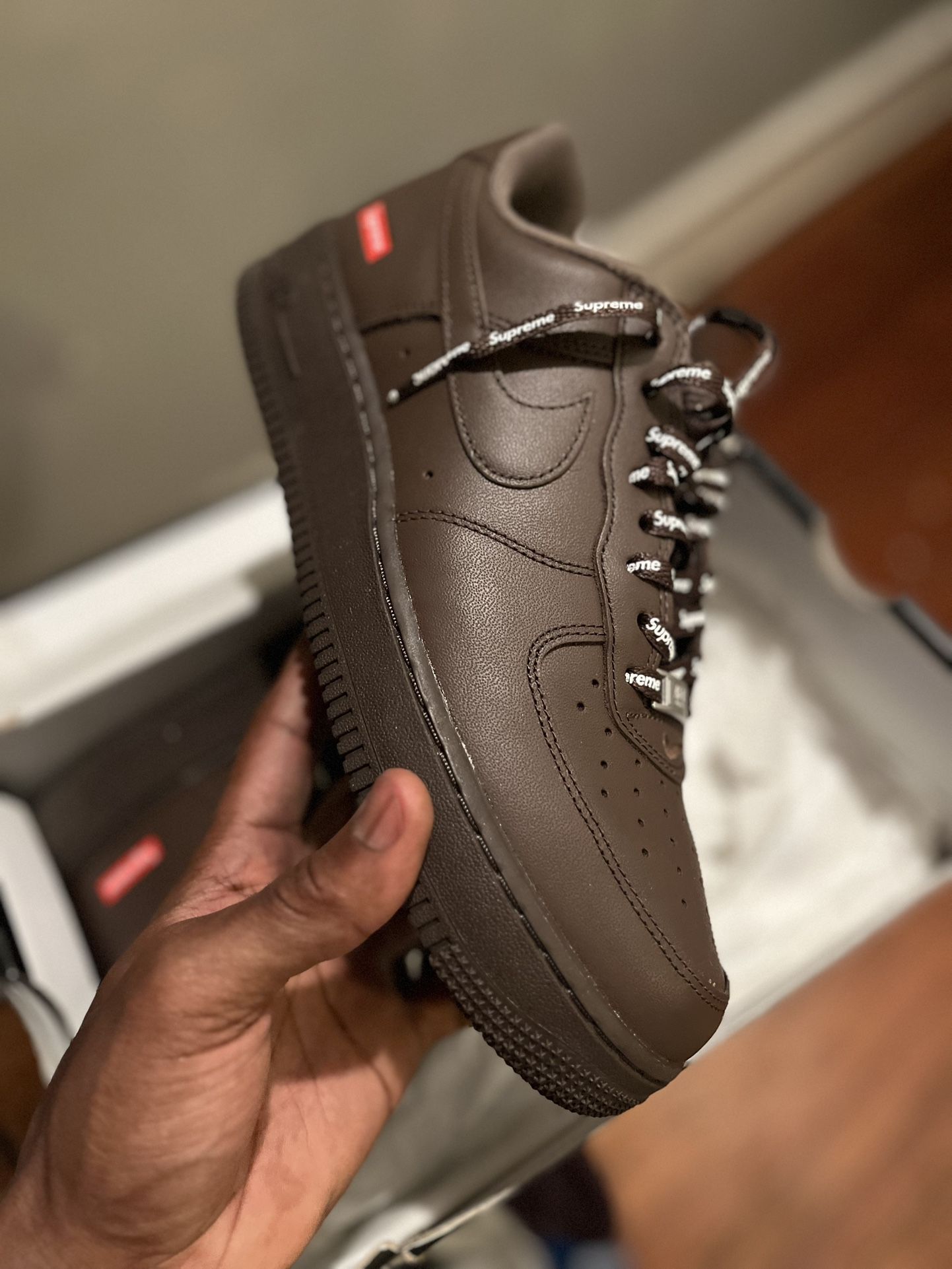 Supreme Air Force 1s Brown