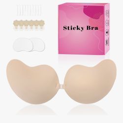 Sticky Bra Push Up Backless Bras Strapless Stick