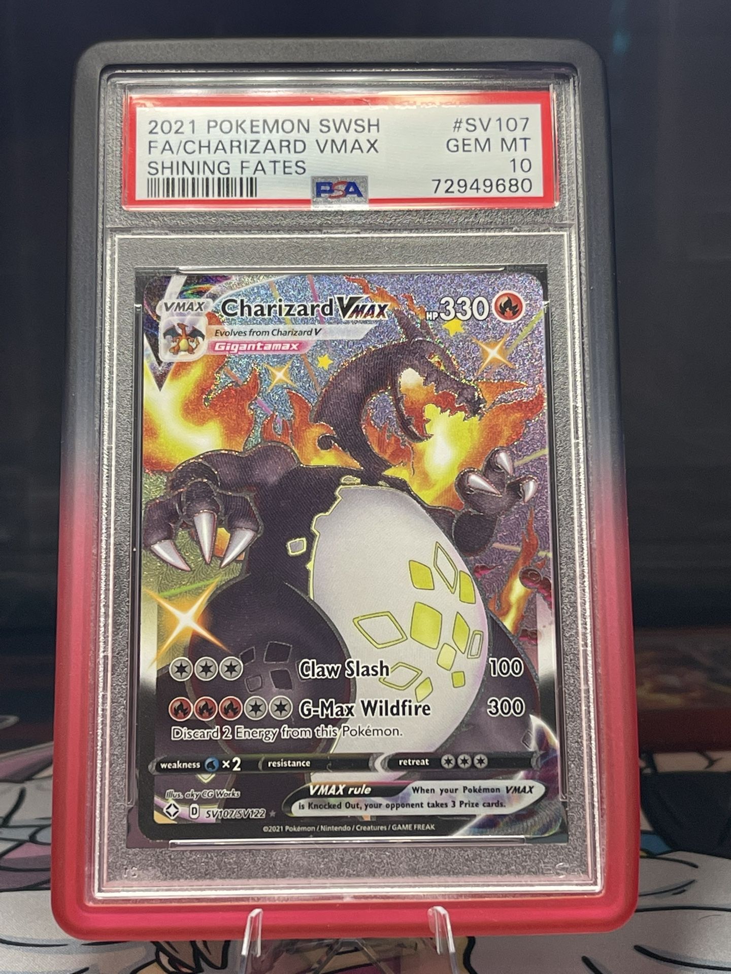 PSA 10 Charizard Vmax #SV107 SWSH Shining Fates 2012 Pokemon Mint 