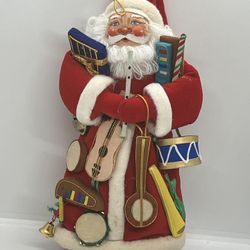 Christmas Corner Vintage 11” Santa Claus Plush Figure W Musical Instrument Gifts .  This vintage Christmas Corner Santa Claus plush figure is a must-h
