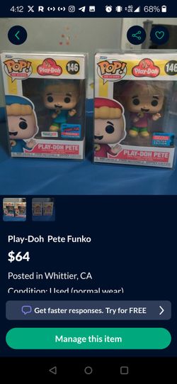 2 Play-Doh Peter Funko Pops