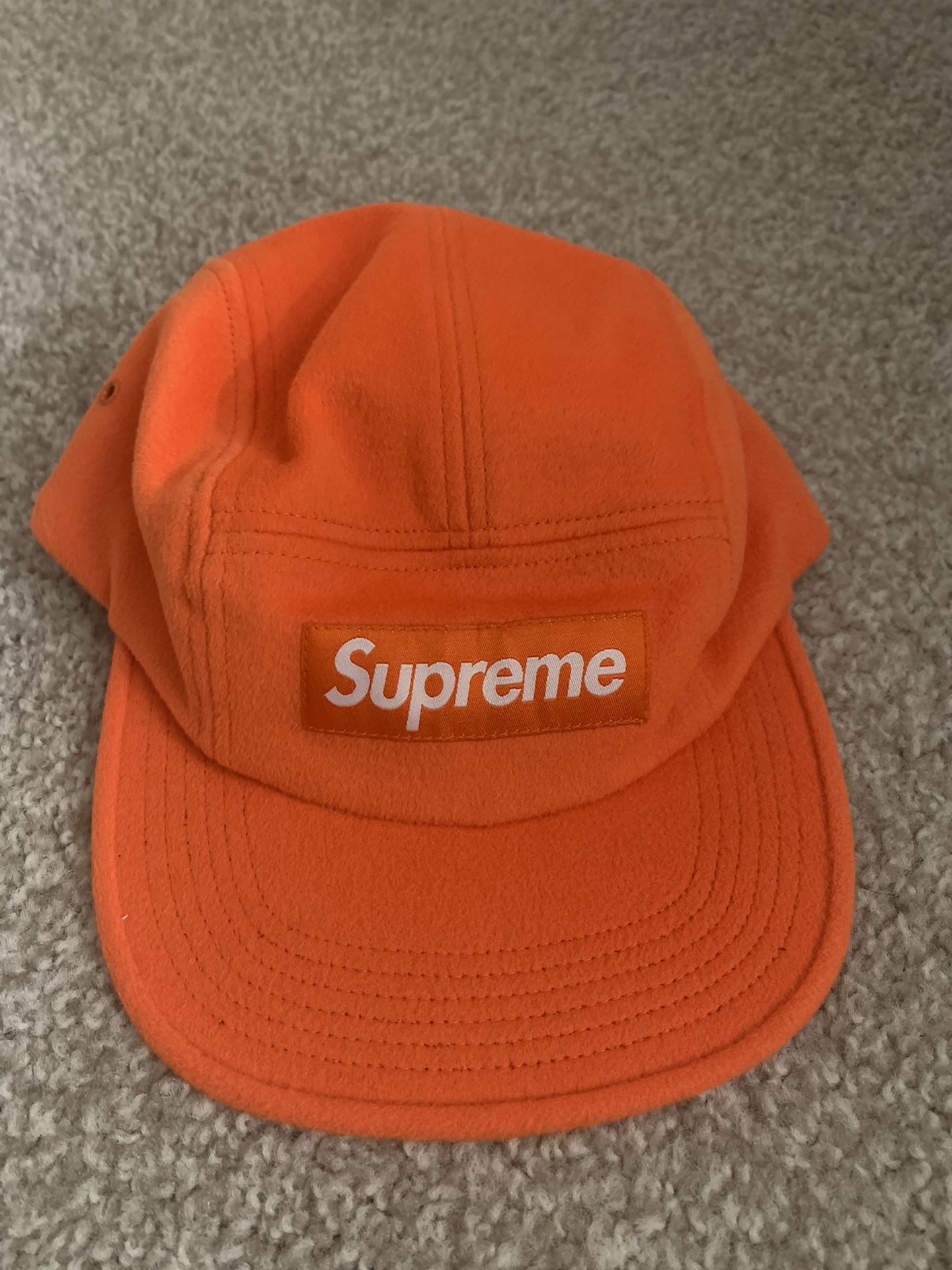 Supreme Orange camp cap
