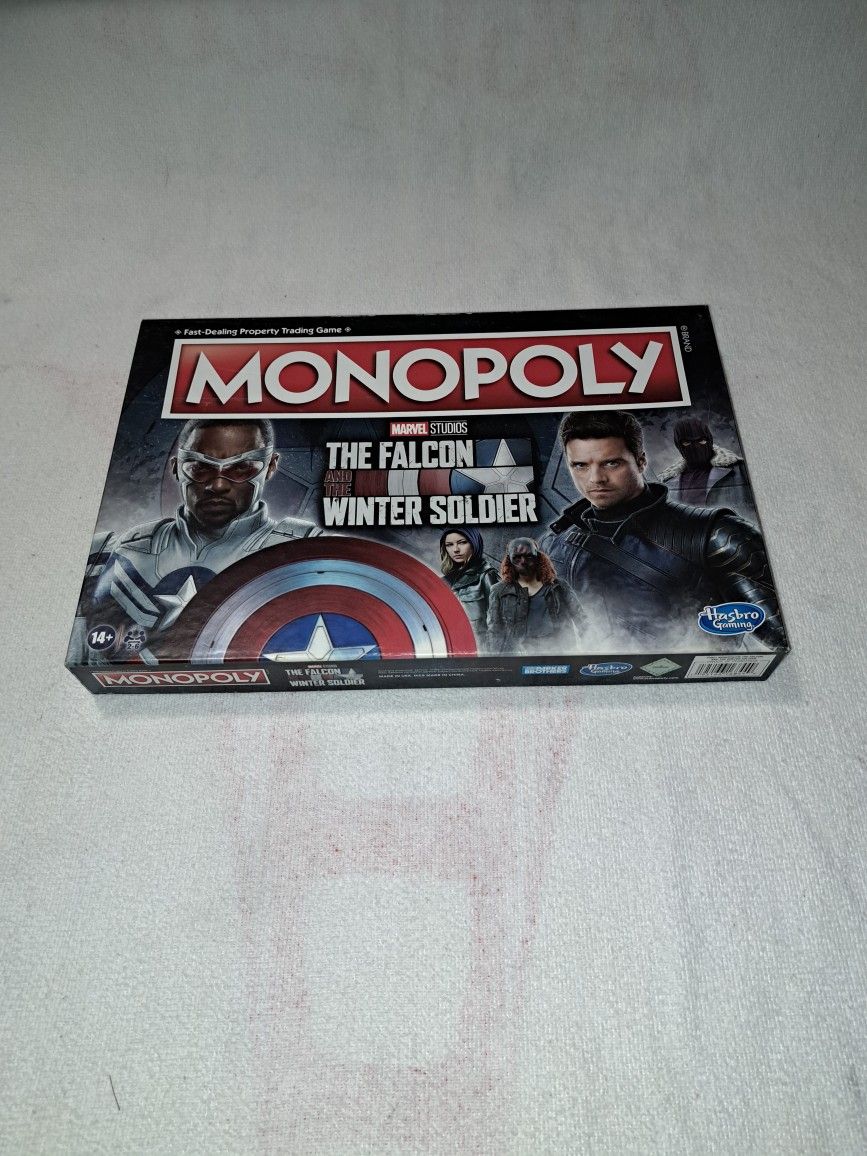 Monopoly Marvel Studios The Falcon And The Winter Soldier Edition Board Game In Excellent New Condition (Is Complete Nothing Missing)