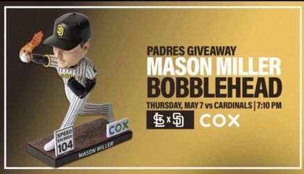 Mason Miller Bobblehead Padres Giveaways