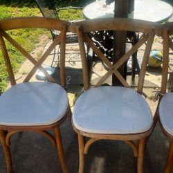 Peacock feathers wood Chairs 