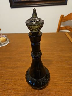 I dream of Jeannie glass bottle.  Smoke color