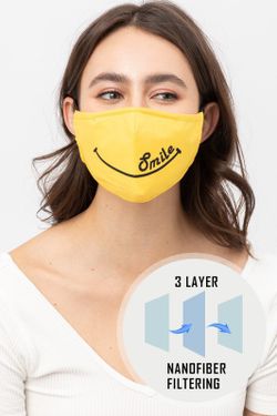 Smile Printed Reusable Washable Face Mask