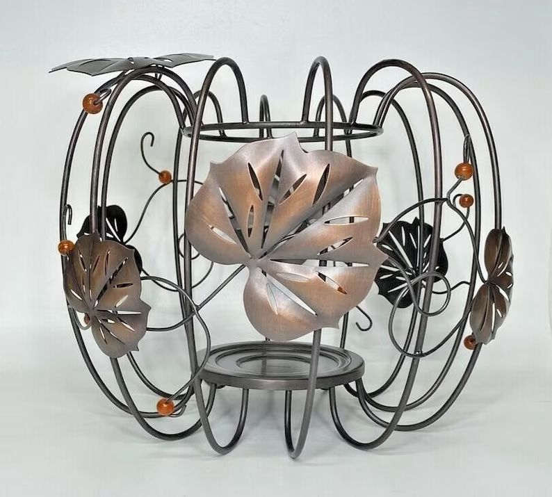 Partylite pumpkin patch pillar candle holder