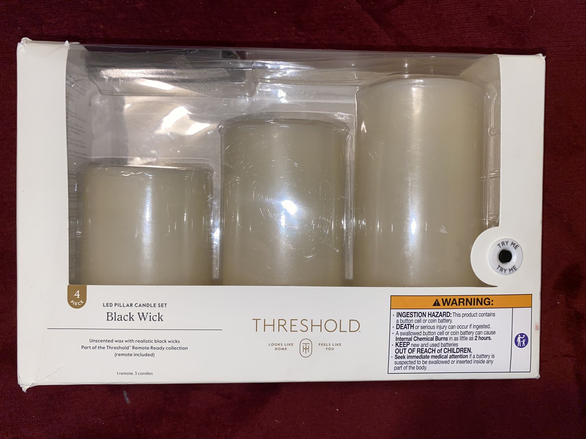 Led Pillar Candle Set