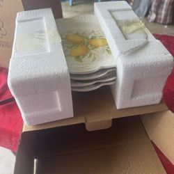 Princess House Limonsello Lunch Plates 