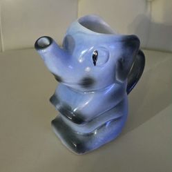 Vintage Ceramic Baby Blue Elephant Creamer