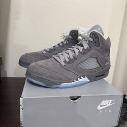 Air Jordan 5 Sz 12 wolf grey