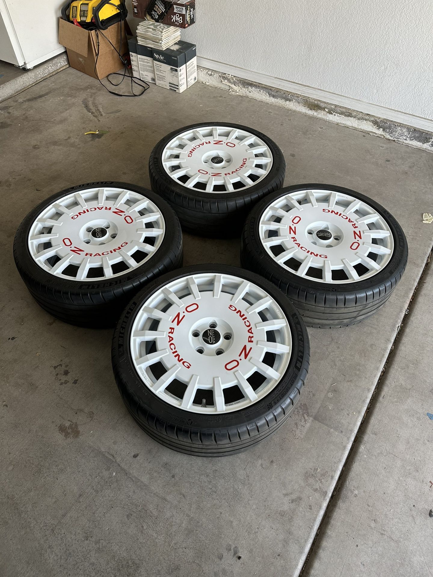 Performance Rally Rims OZ Racing Rally Wheels And Tires 5x112 Bolt Pattern 19 Inch Rims for ...