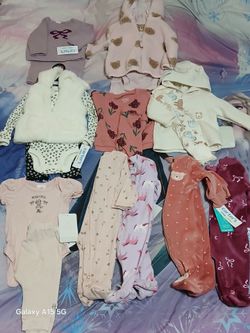 BRAND NEW BABY GIRL CLOTHES SIZE 0/3 MONTHS