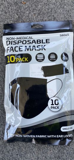 Black face mask￼