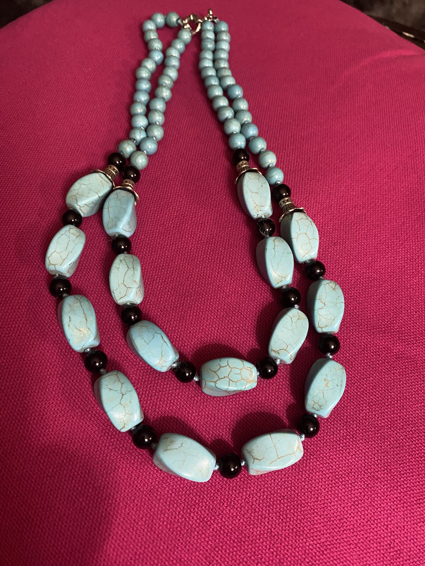 Turquoise & Black Necklace