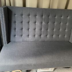 Dark Blue Armless Couch