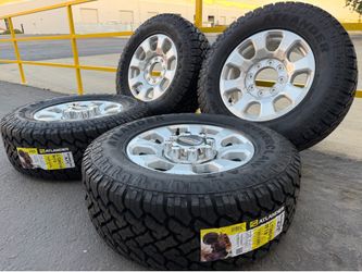 2026 Ford F250 F350 OEM 18” Rims Wheels and NEW LT285/65R18 Tires F-250 F-350 Super Duty Tremor