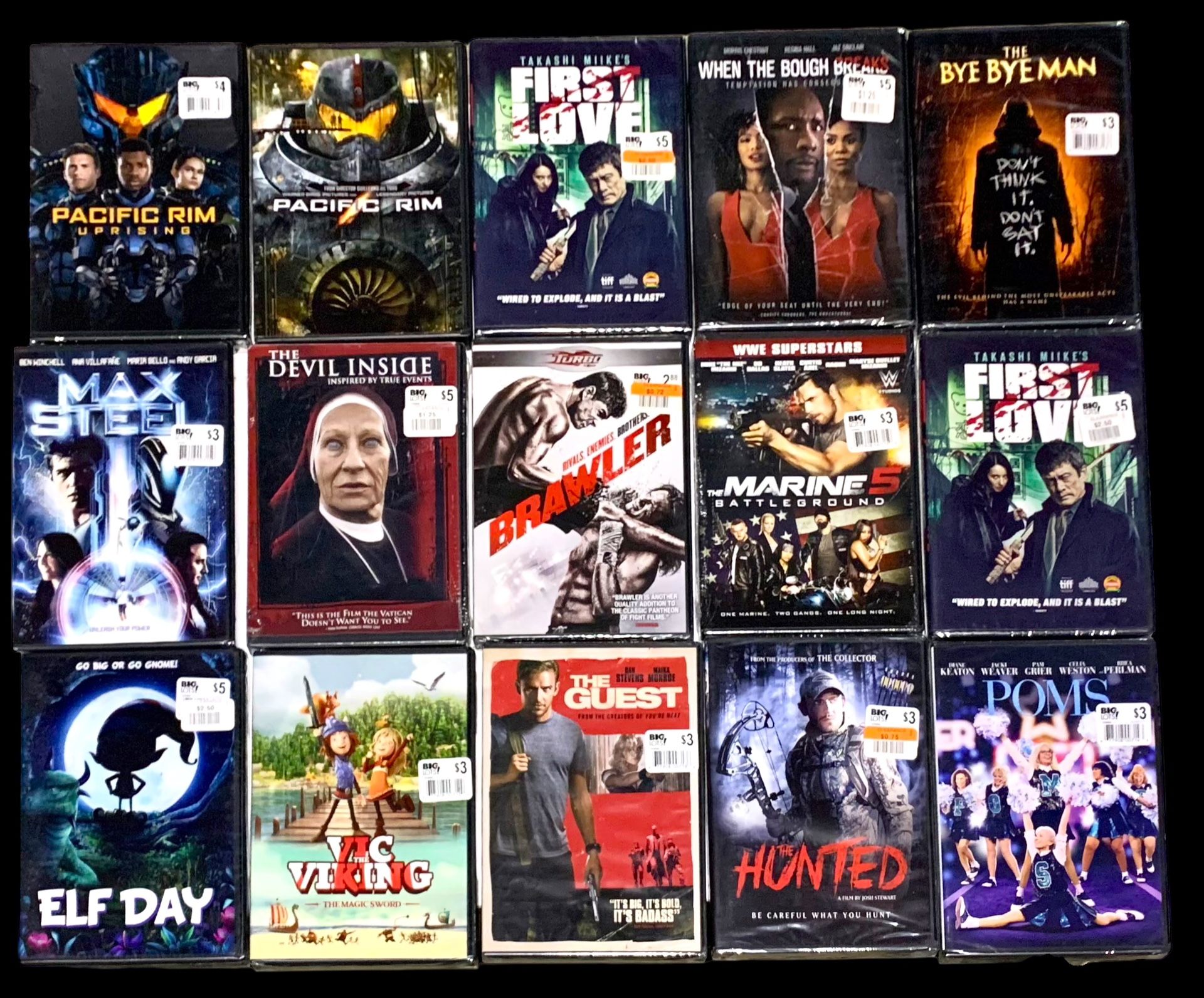 Lot of 107 New, Sealed Blu-Rays & DVDs Movie Collection $95 OBO