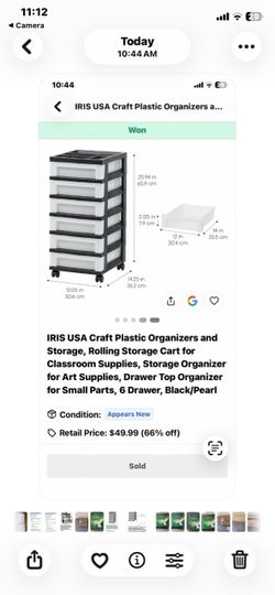 Craft cabinet organizer