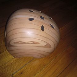 Woodgrain Style Bike/Skate Helmet – Unique Design – Medium