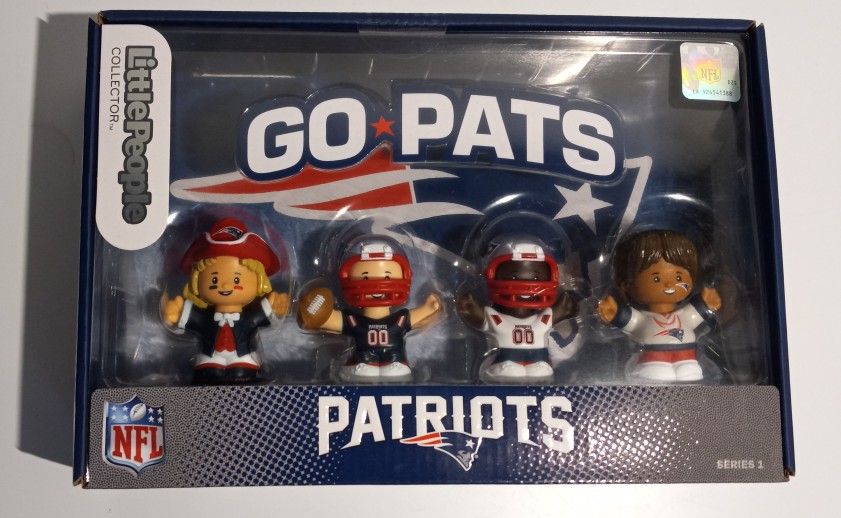 New Little People Collector Set 4 NFL PATRIOTS Official