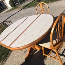 Kitchen Table With Three Chairs