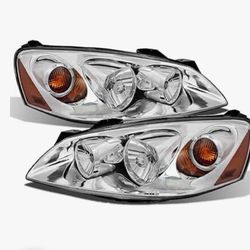 Brand New Pontiac G6 V6 Headlights/Headlamps Replacement Pair Set For 2005 - 2010
